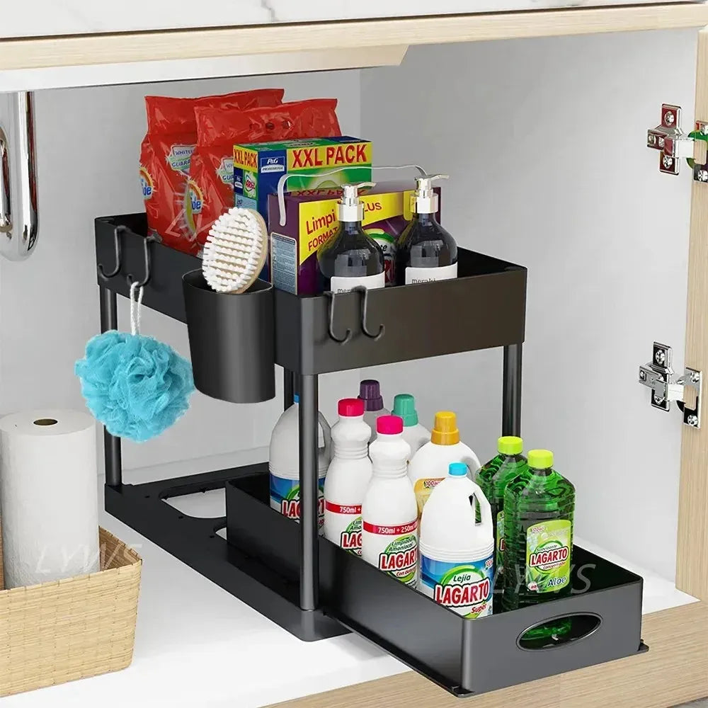 Sliding Cabinet Storage Rack – BetterLiving